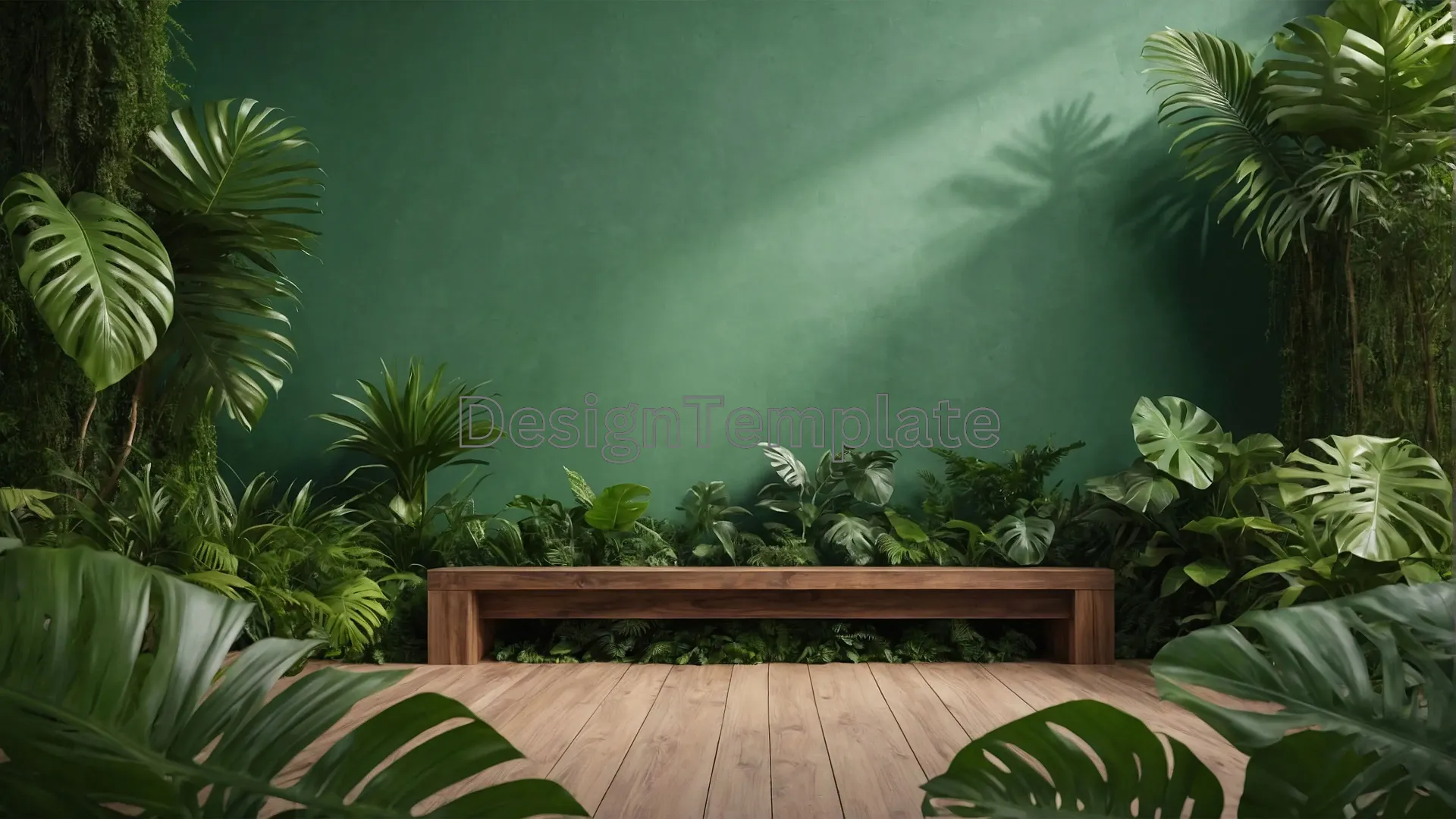 Relaxing Green Nook Peaceful Plant Environment Image